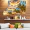 Designart - Gorgeous Beach of Island Barbados - Modern Seascape Canvas Artwork